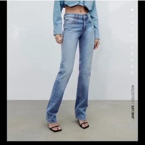 midrise zara jeans - de populära midrise zara jeansen!! storlek 34
