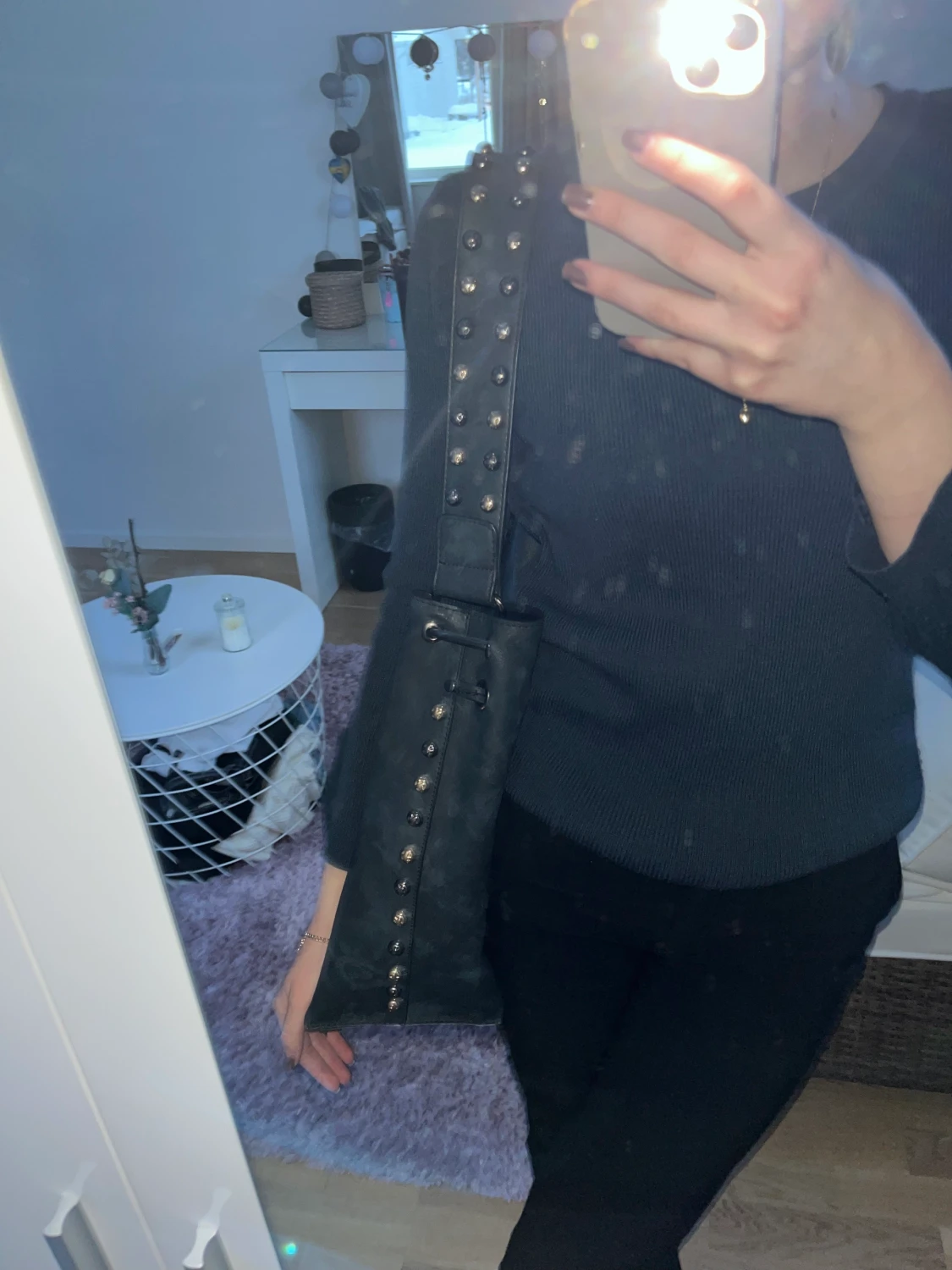 Marinblå väska - 90