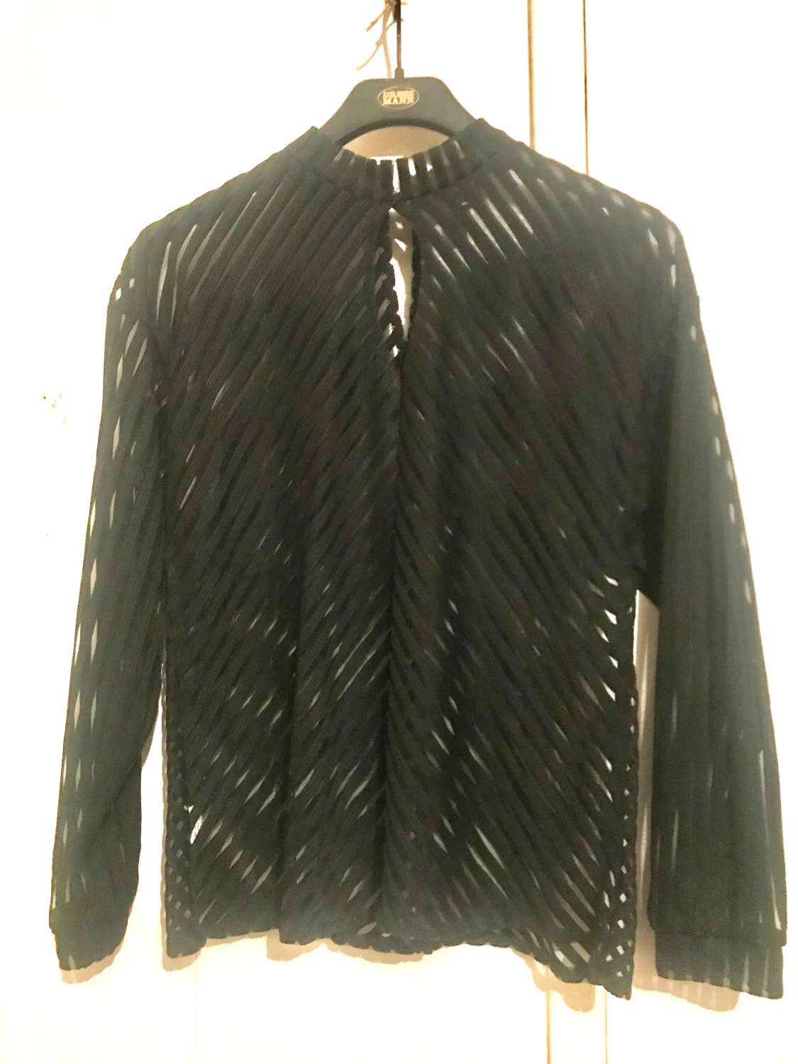 Svart transparent blus stl S/36