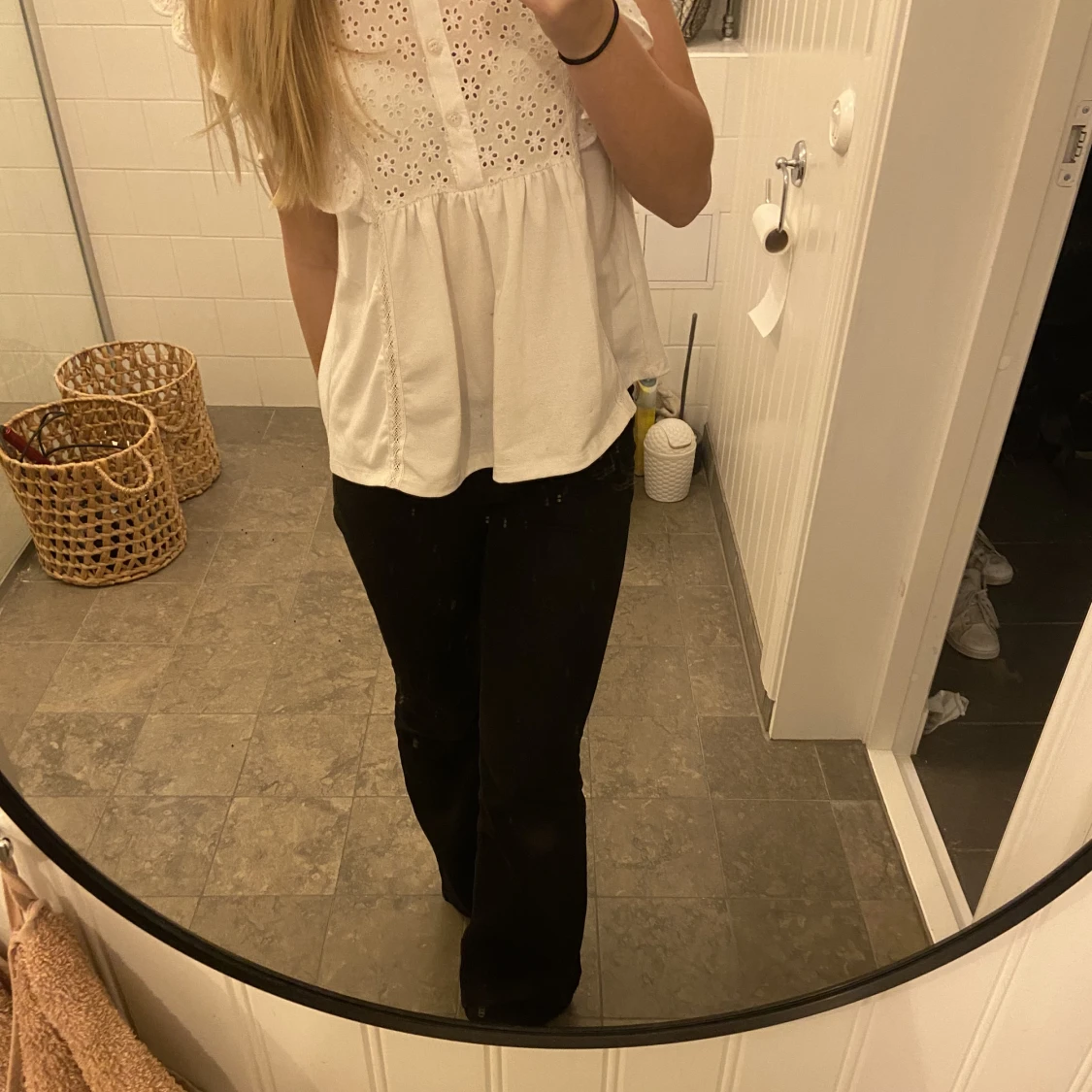 lågmidjade jeans - 90