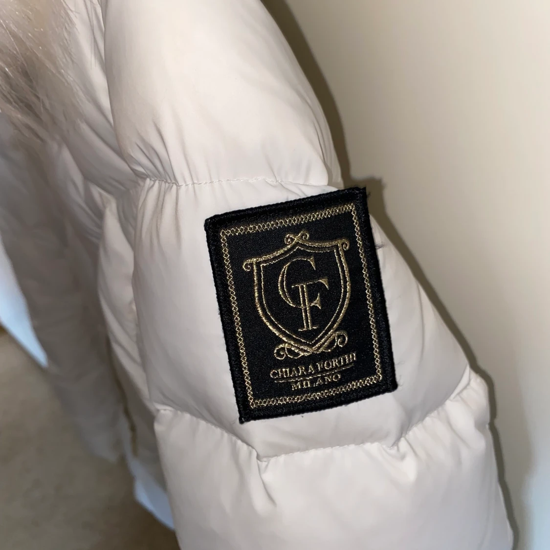 Vit vinterjacka - 90