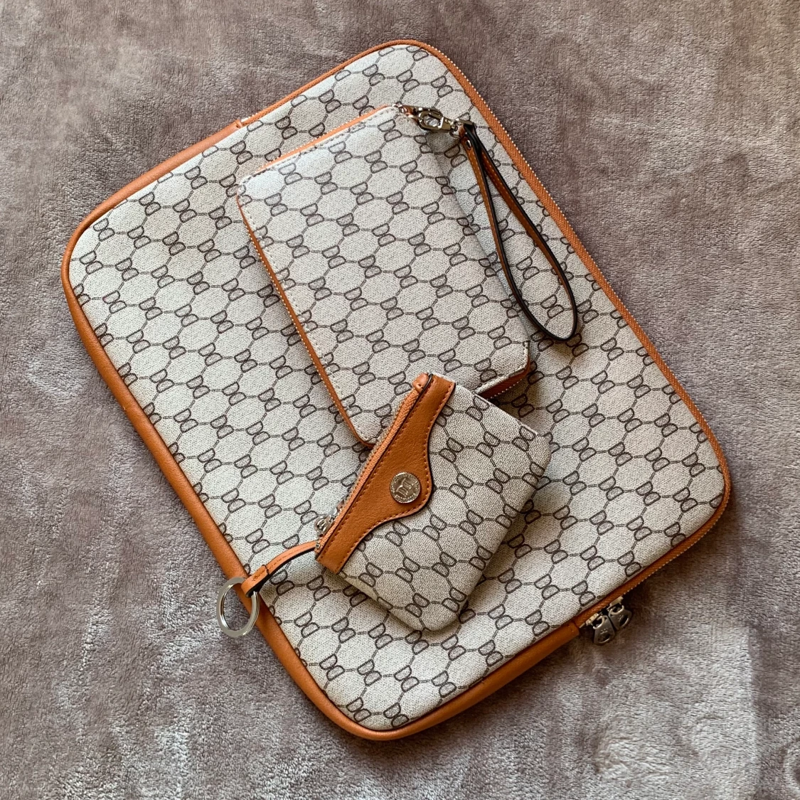 plånbok + laptopfodral set
