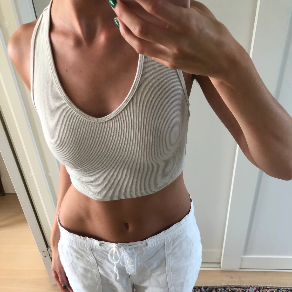 Beige linne