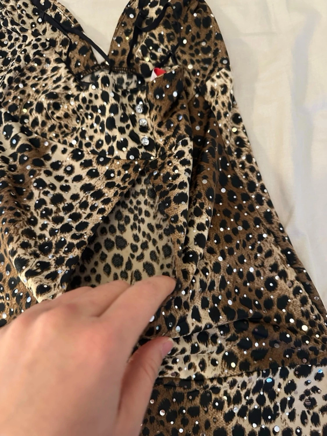 Glittrig leopard top  - 4