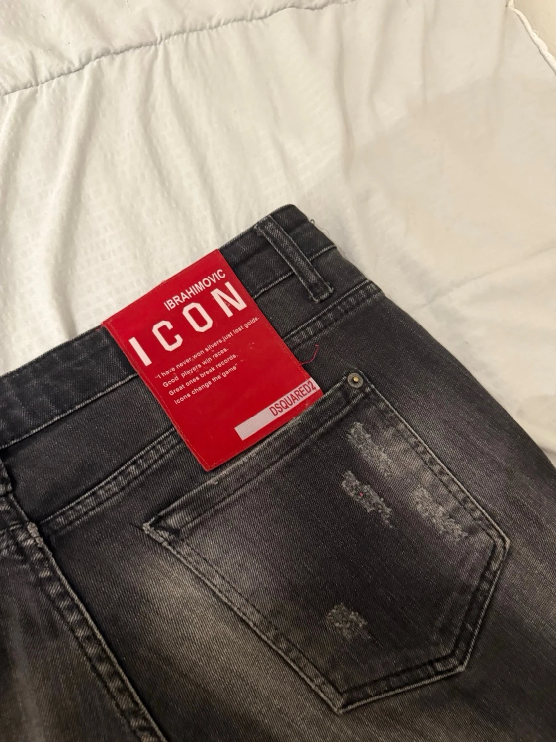 Svarta distressed jeans Dsquared2 - 4