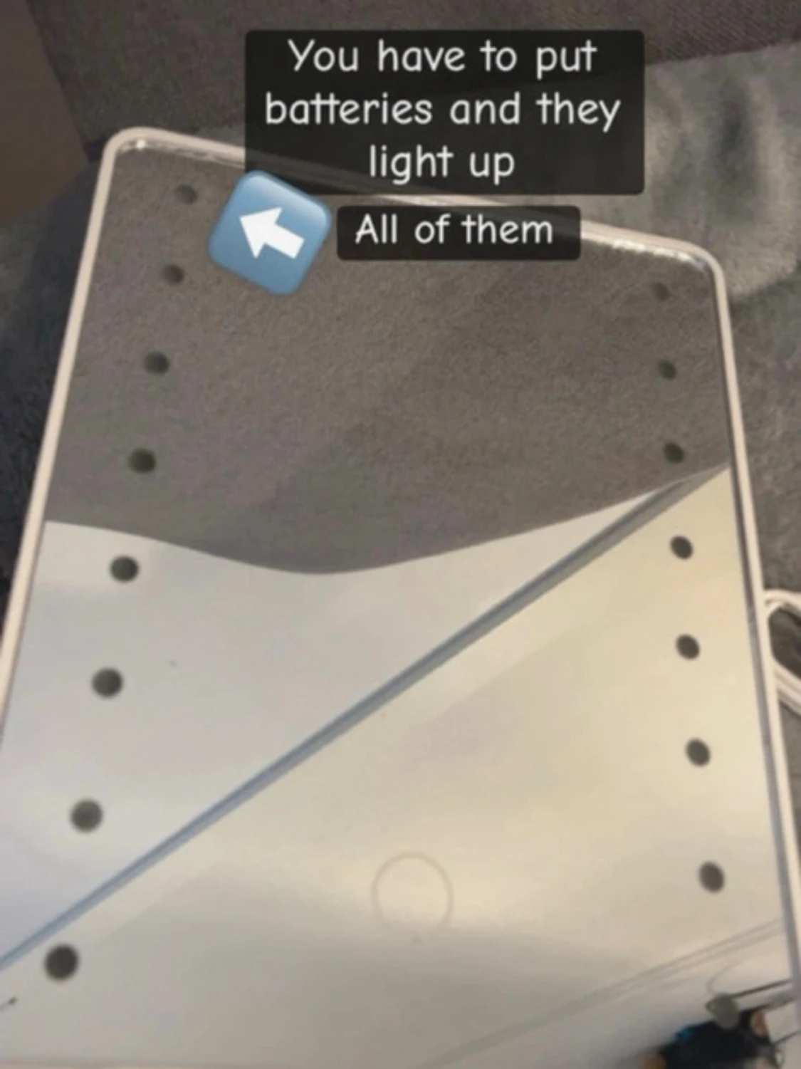 Sminkspegel med LED-belysning - 1