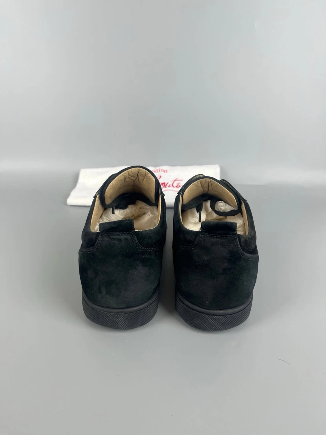 Helsvarta Louboutin skor med spikar   - 3
