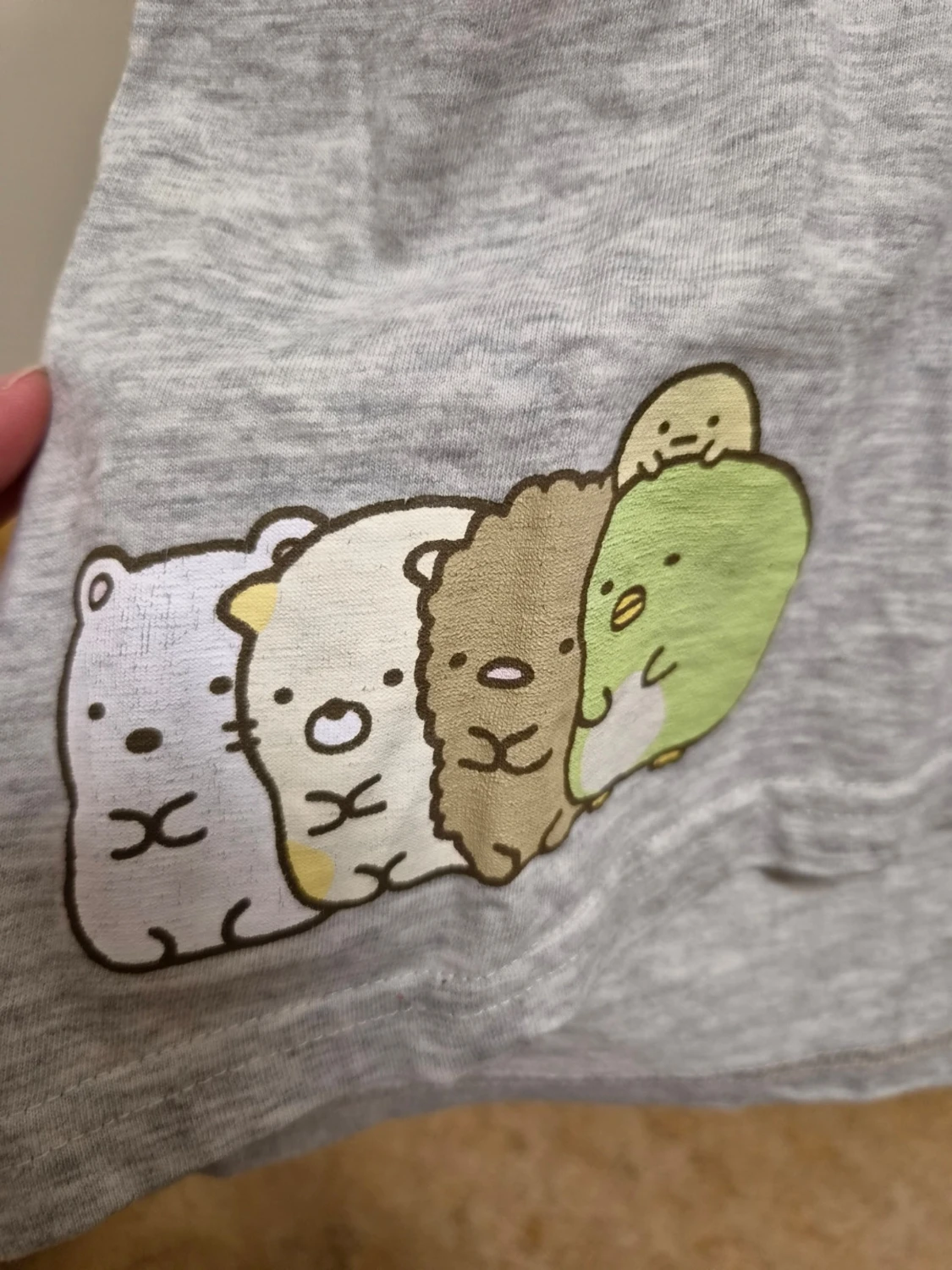 Grå Sumikko Gurashi t-shirt med ficka M - 4