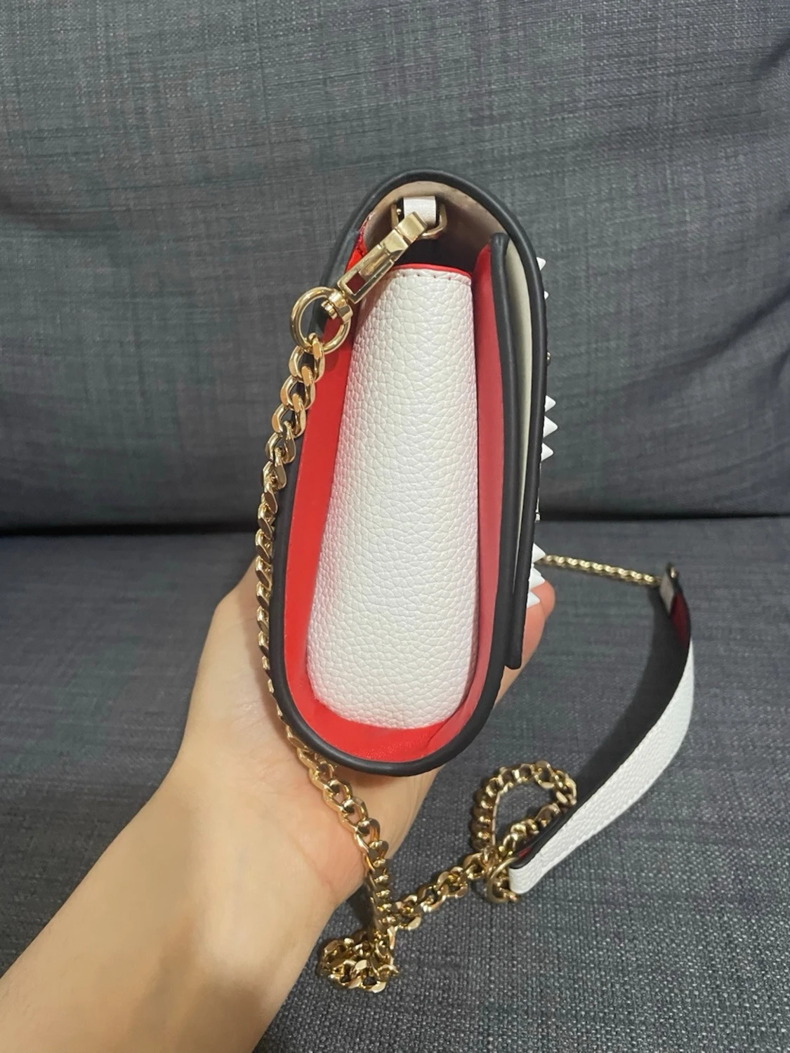 Vit axelväska från Christian Louboutin - 2