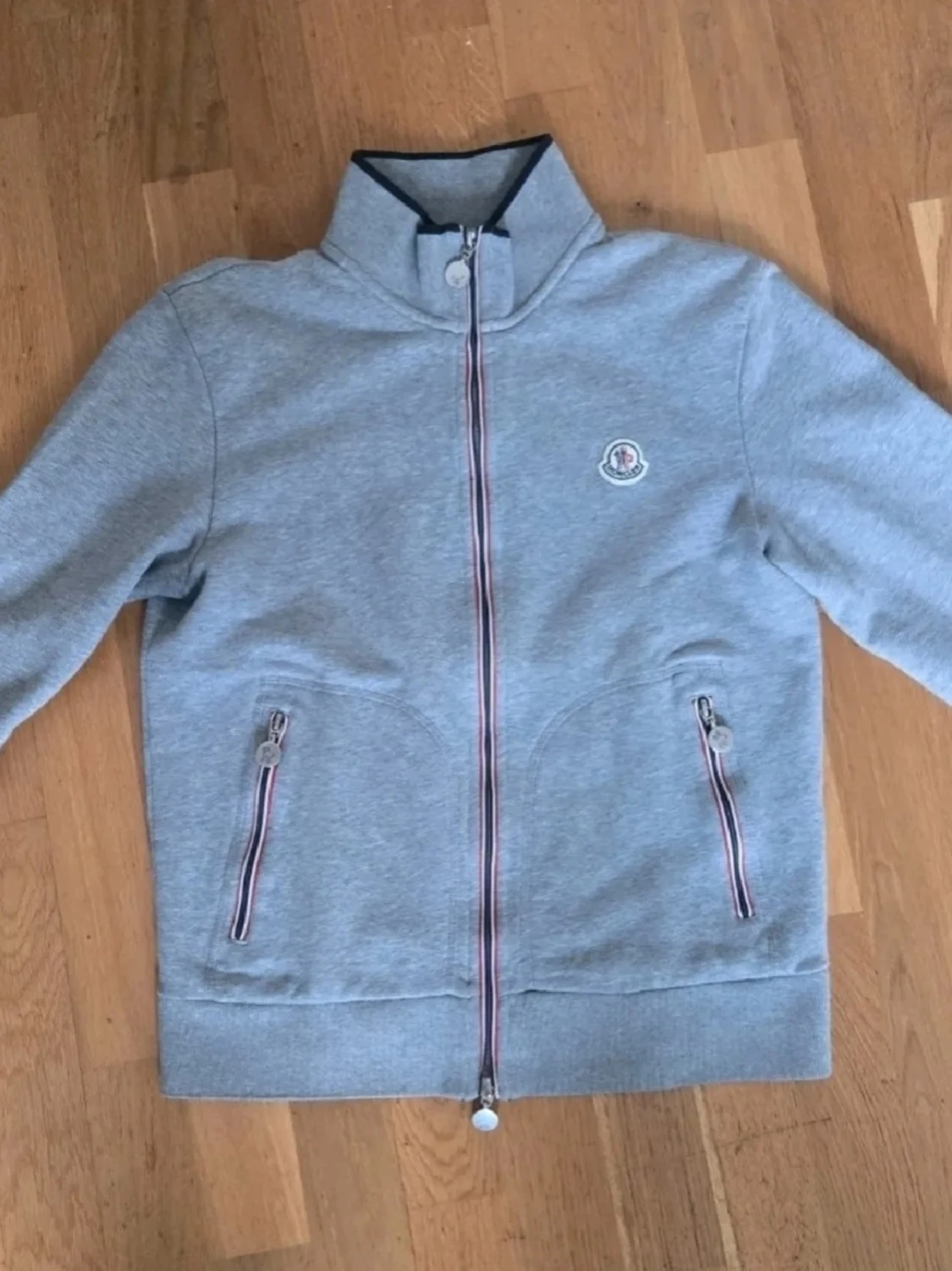 Grå zip hoodie från Moncler M/S - 2