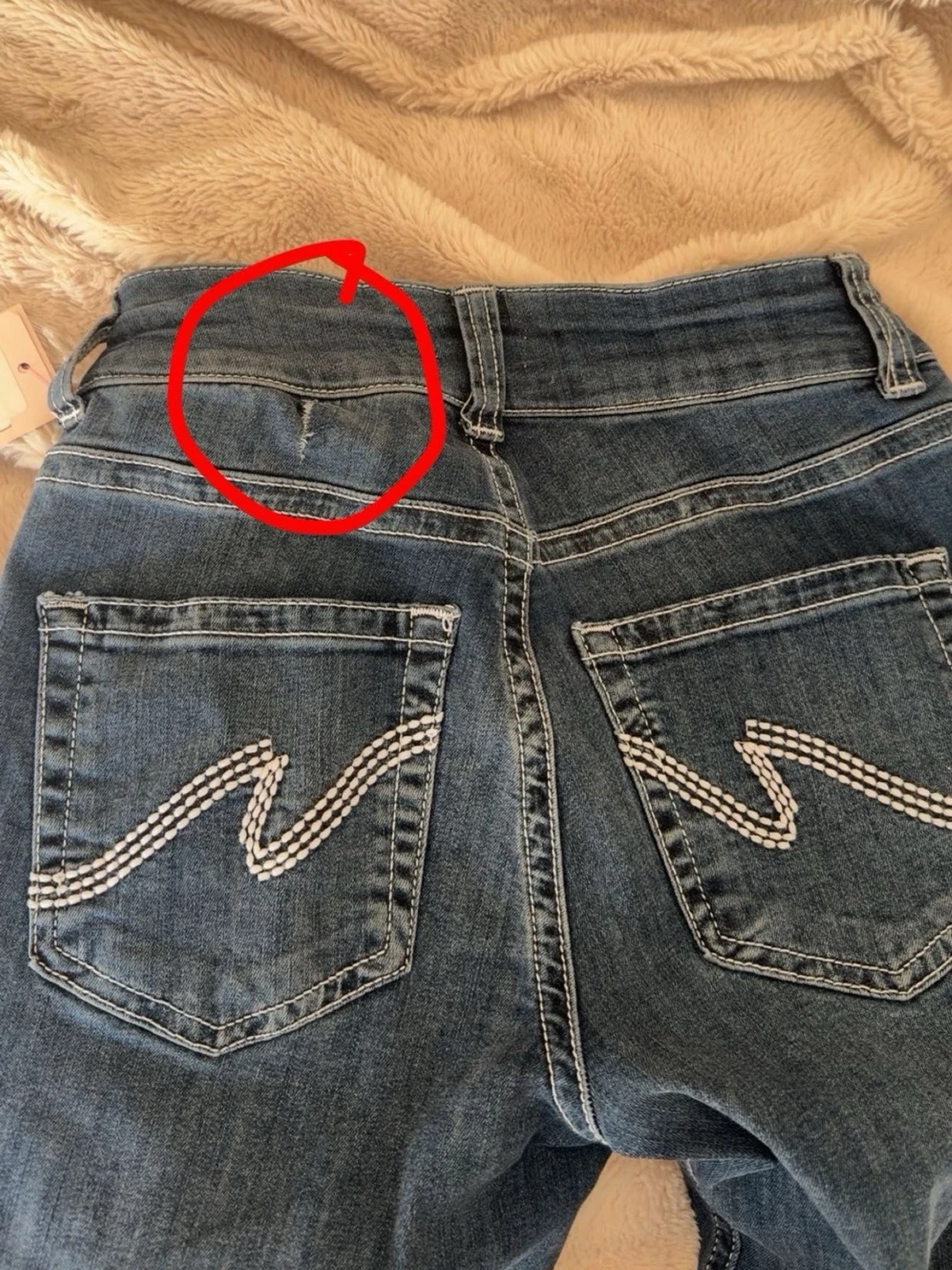 Blå bootcut jeans från Nelly  - 4