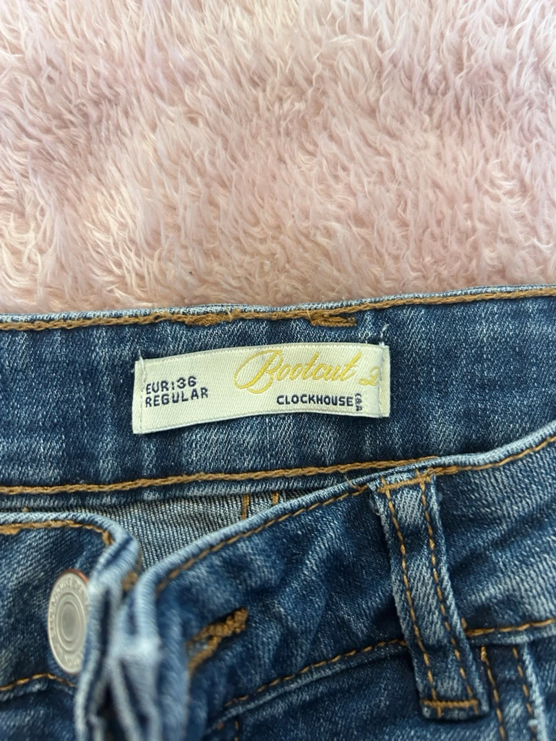 Blå bootcut jeans  - 3