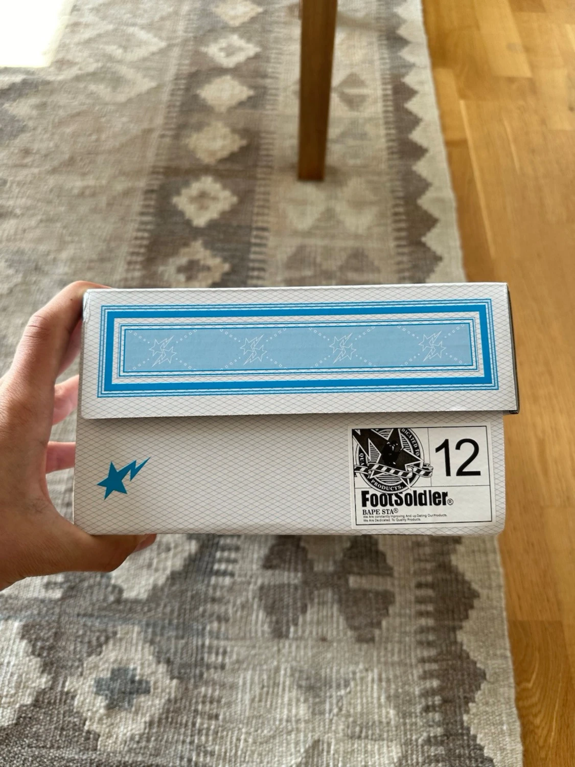 Bape Sta vita sneakers med lila stjärna - 4