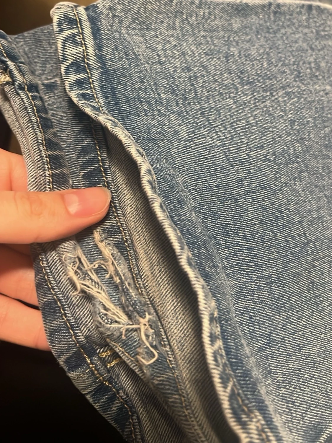 Blå bootcut jeans - 2