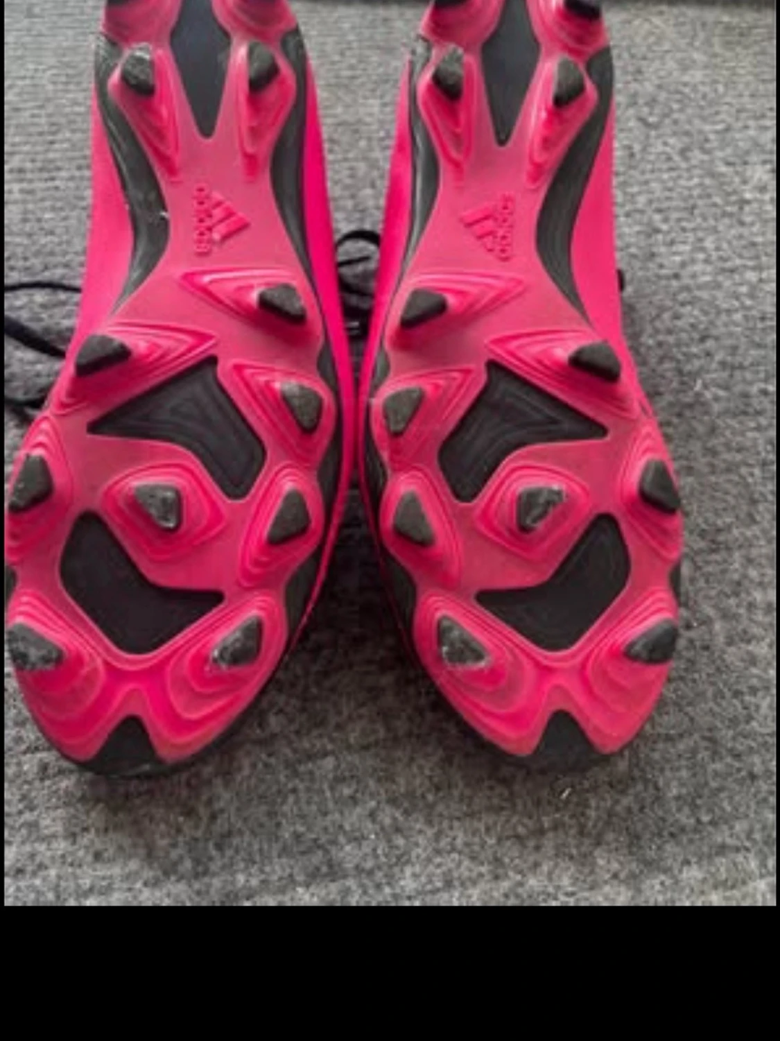 Rosa Adidas fotbollsskor med dobbar - 2