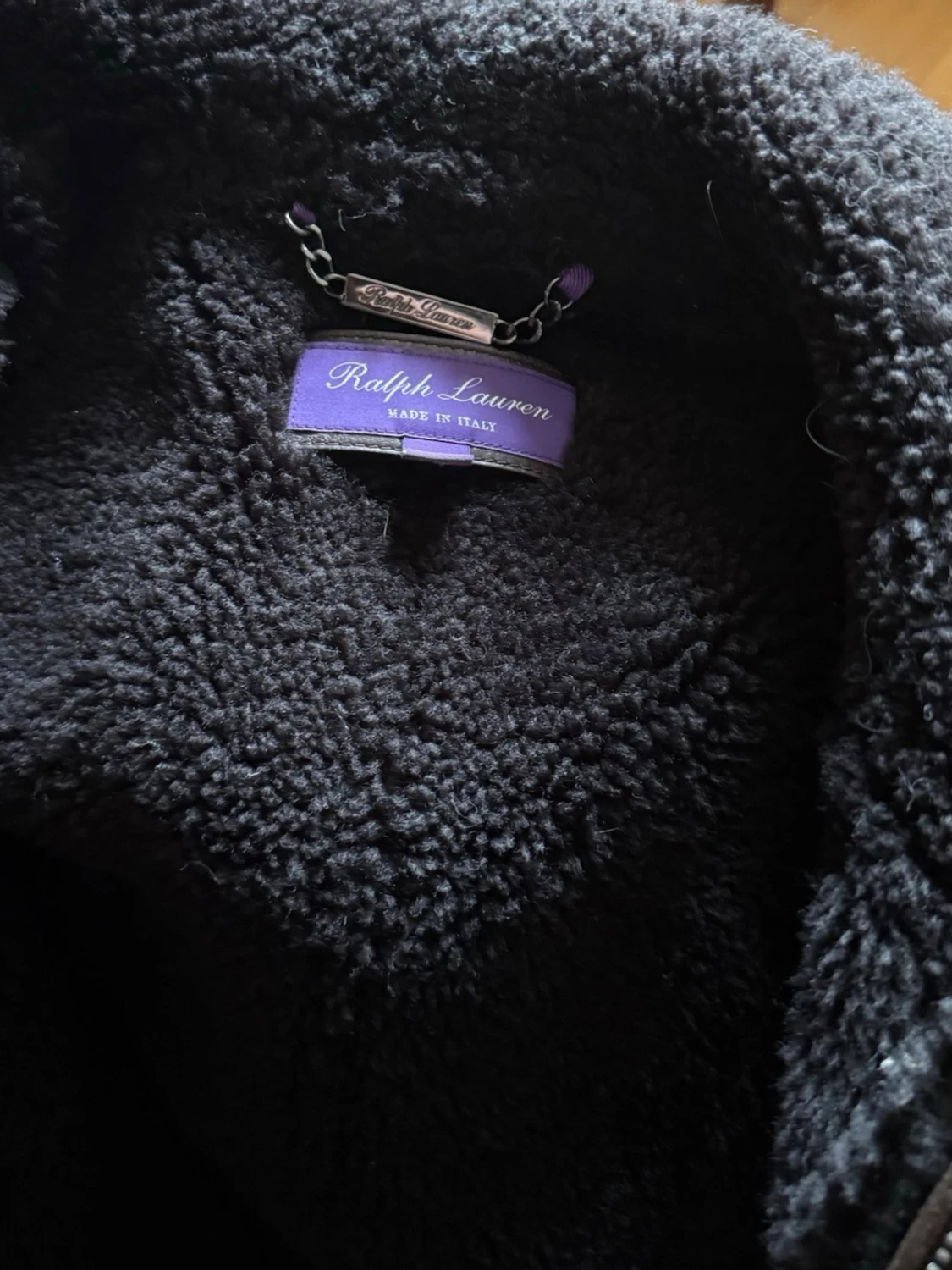 Ralph Lauren purple label shearling jacket - 4