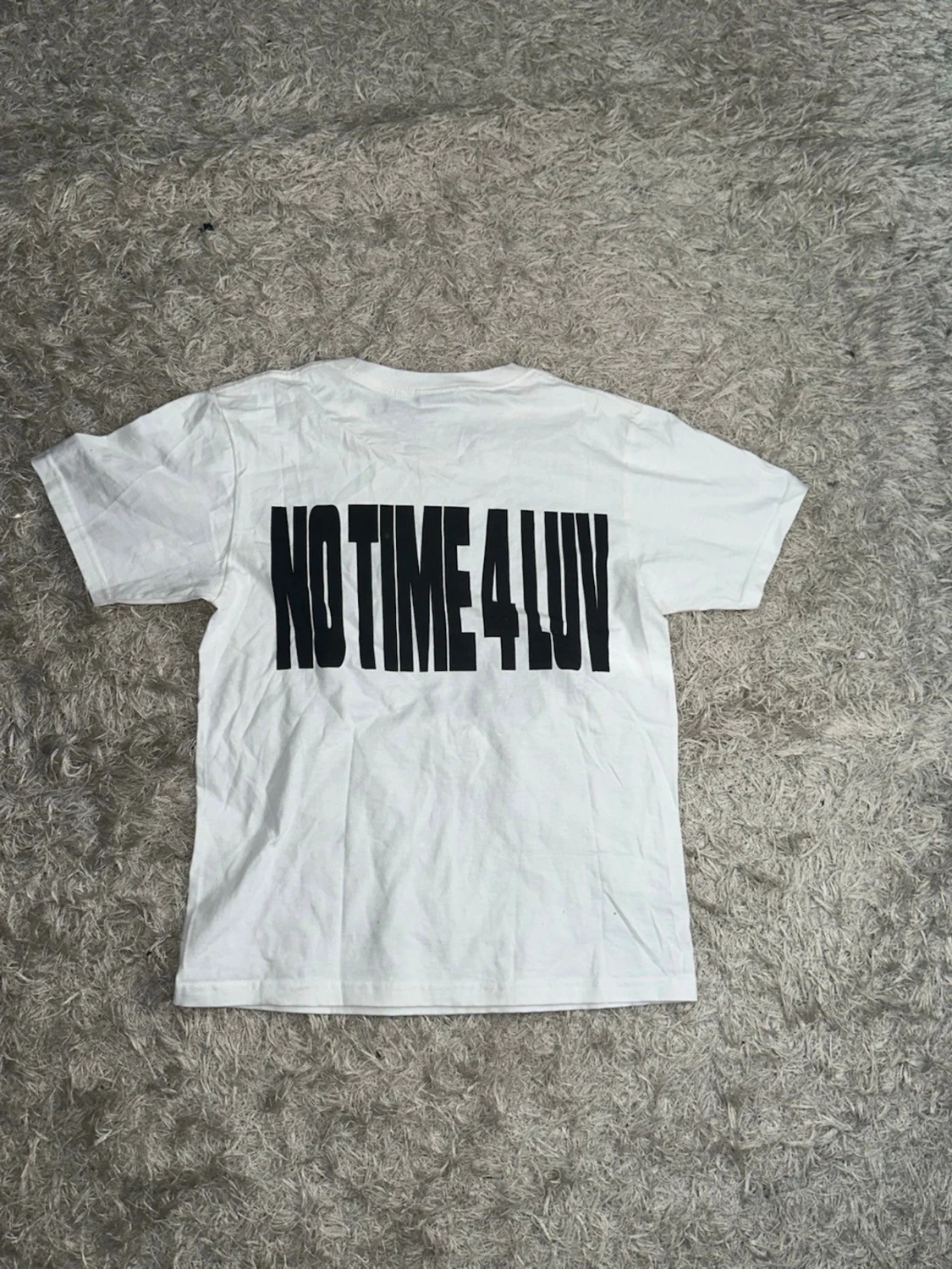 Vit cortiez t-shirt med tryck och text - 1