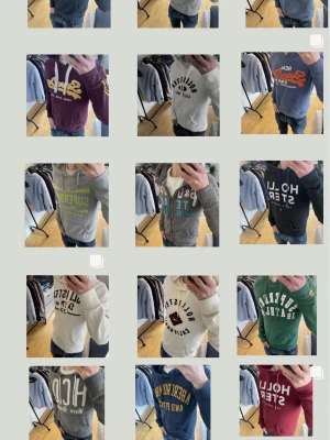 Vintage 2000s hoodies (BULK 15 ST) - Säljer nu denna bulk med 15 st vintage 2000s hoodies från märken som SuperDry, Hollister och Abercrombie & fitch. Hoodiesen är i olika storlekar och är alla i fint skick men kan förekomma mindre skavanker men ingenting som syns tydligt! 