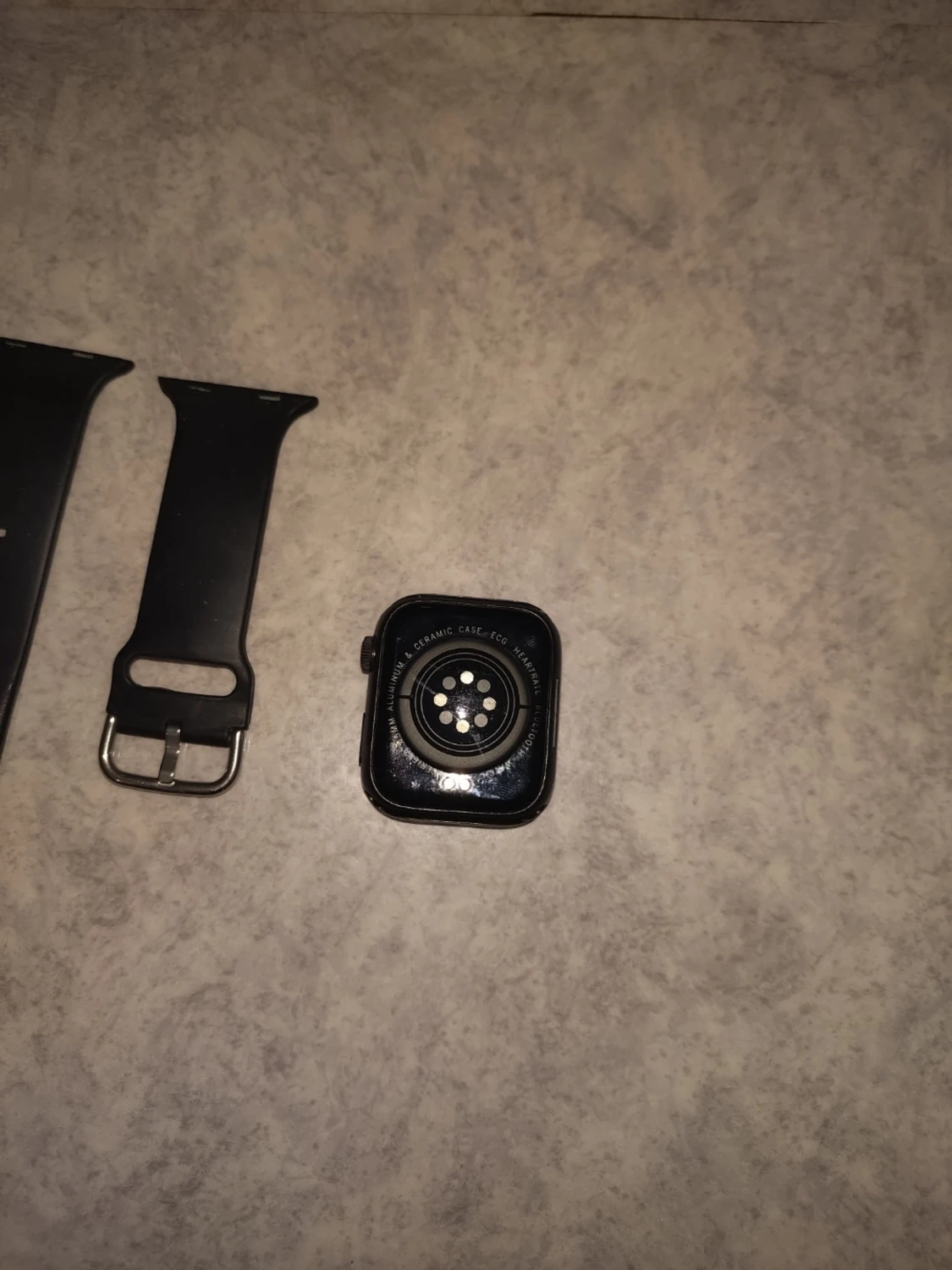 Svart smartklocka med silikonarmband - 4