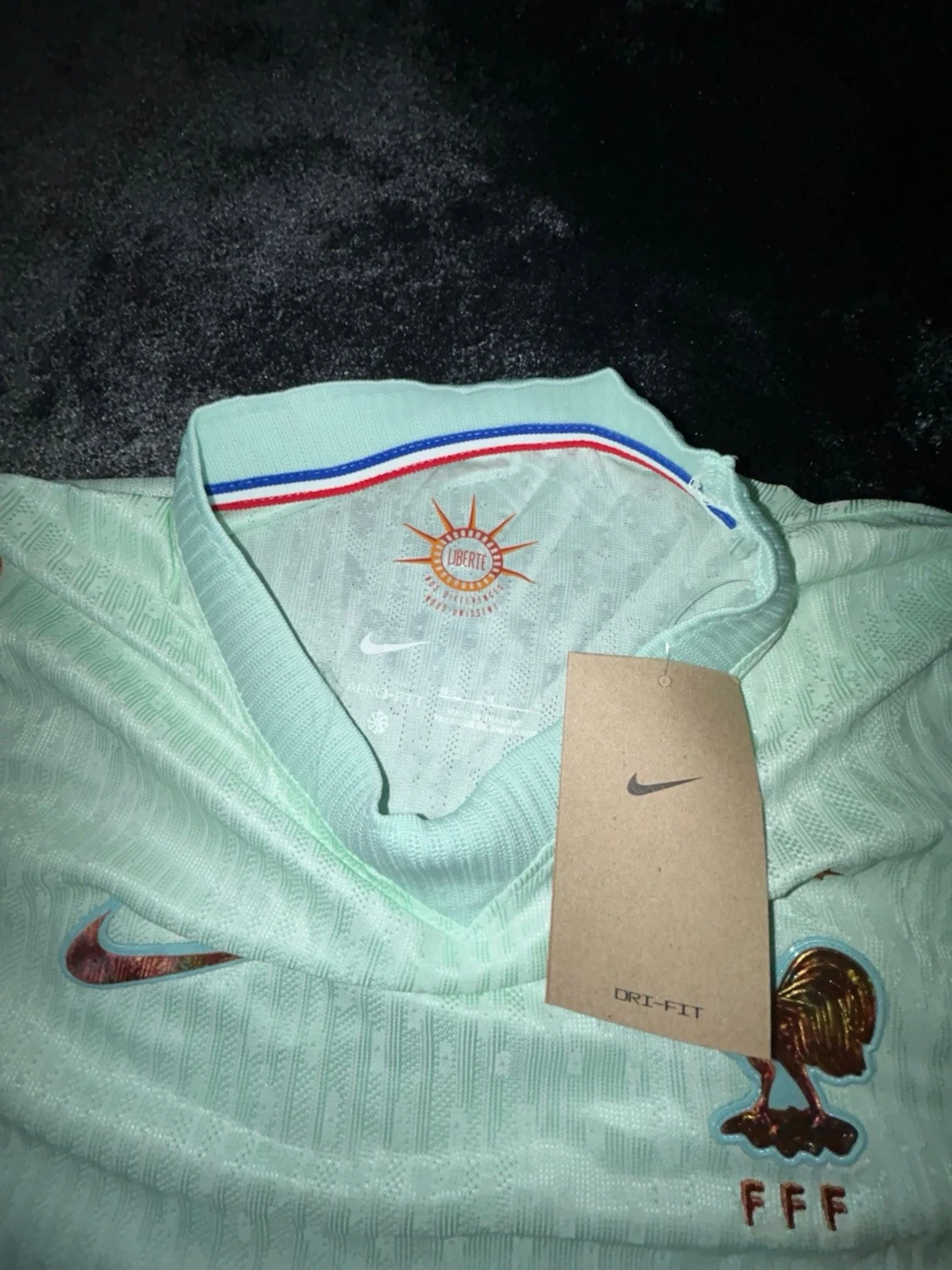 Frankrike Nike fotbollströja ljusgrön - 1