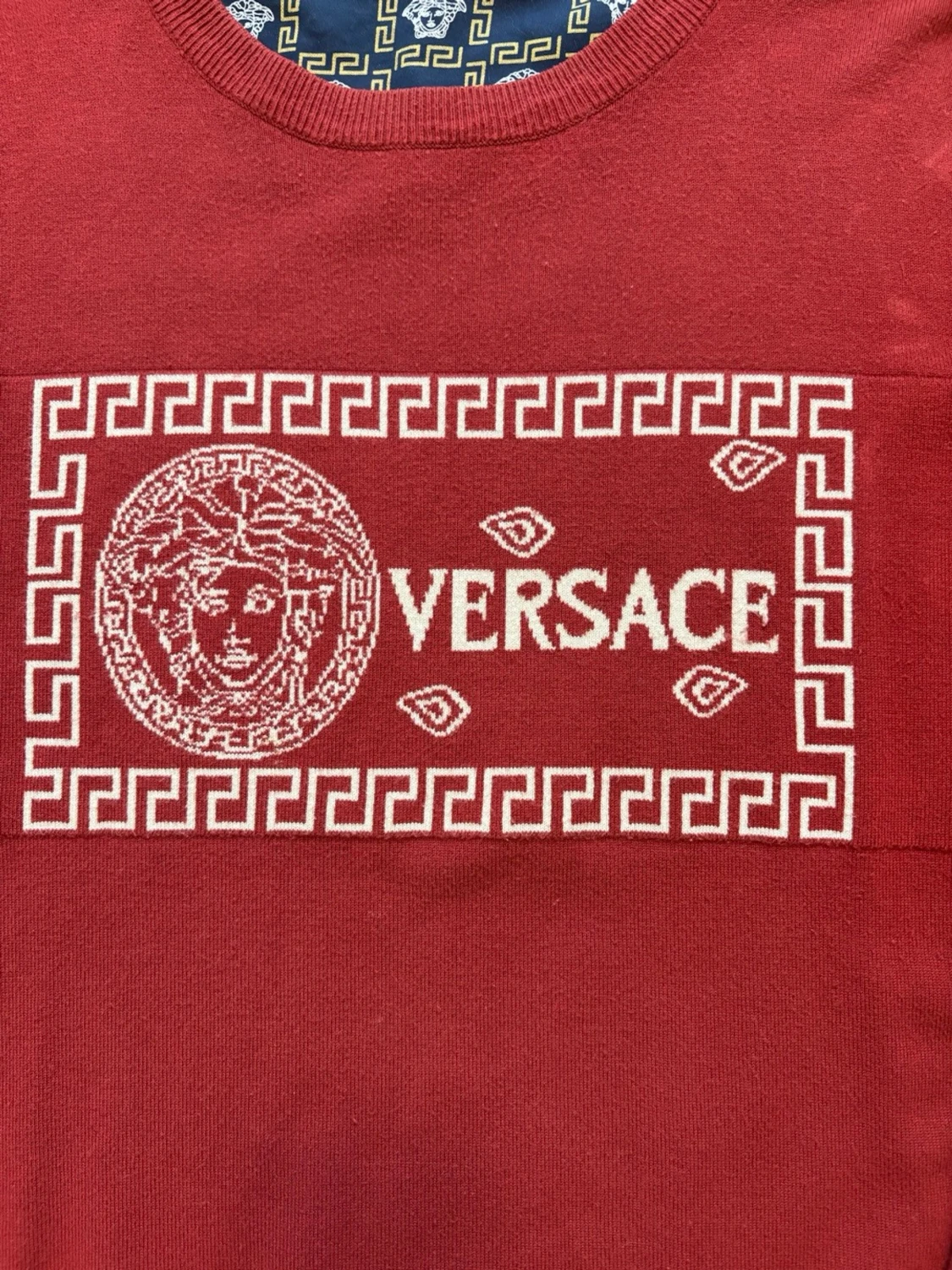 Stickad Versace tröja - 6