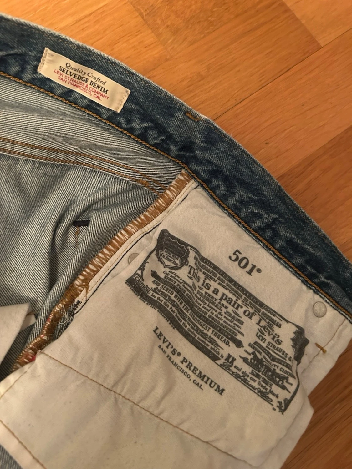Blå raka jeans från Levi's - 3