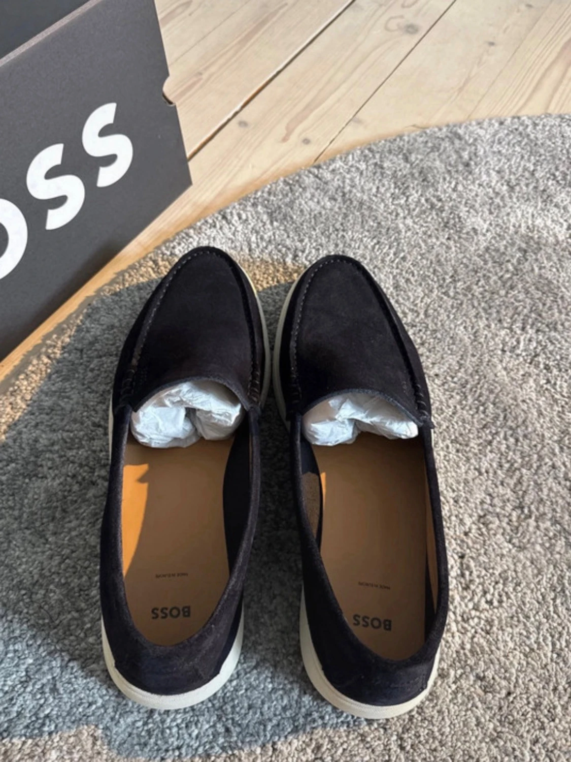 Mörkblå loafers från BOSS - 1