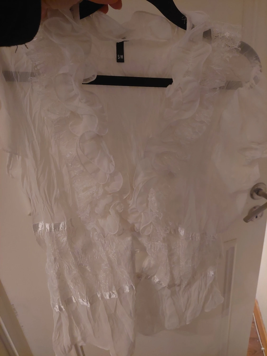 Vit volangblus från H&M - 5