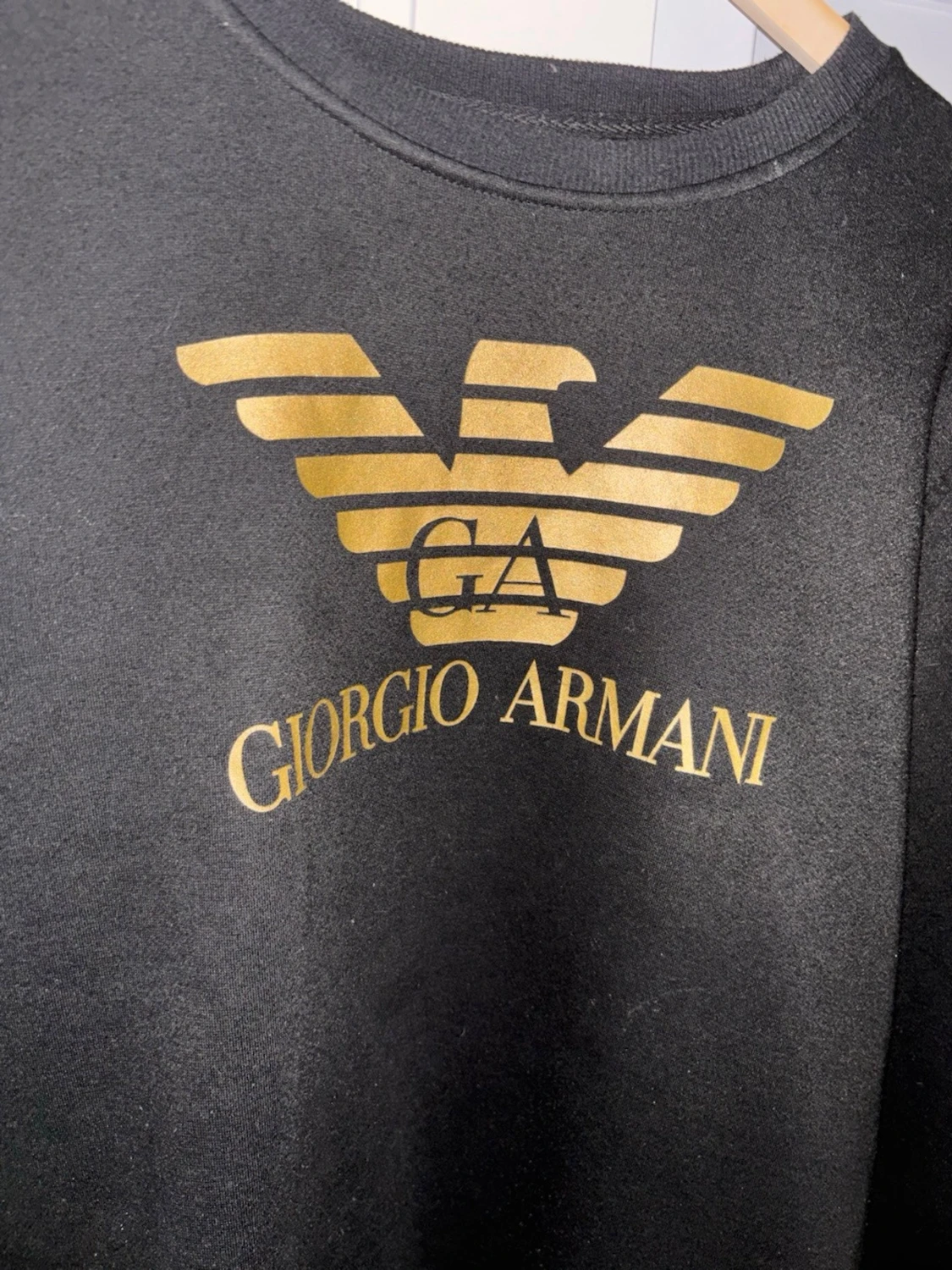 Svart sweatshirt från Giorgio Armani - 1