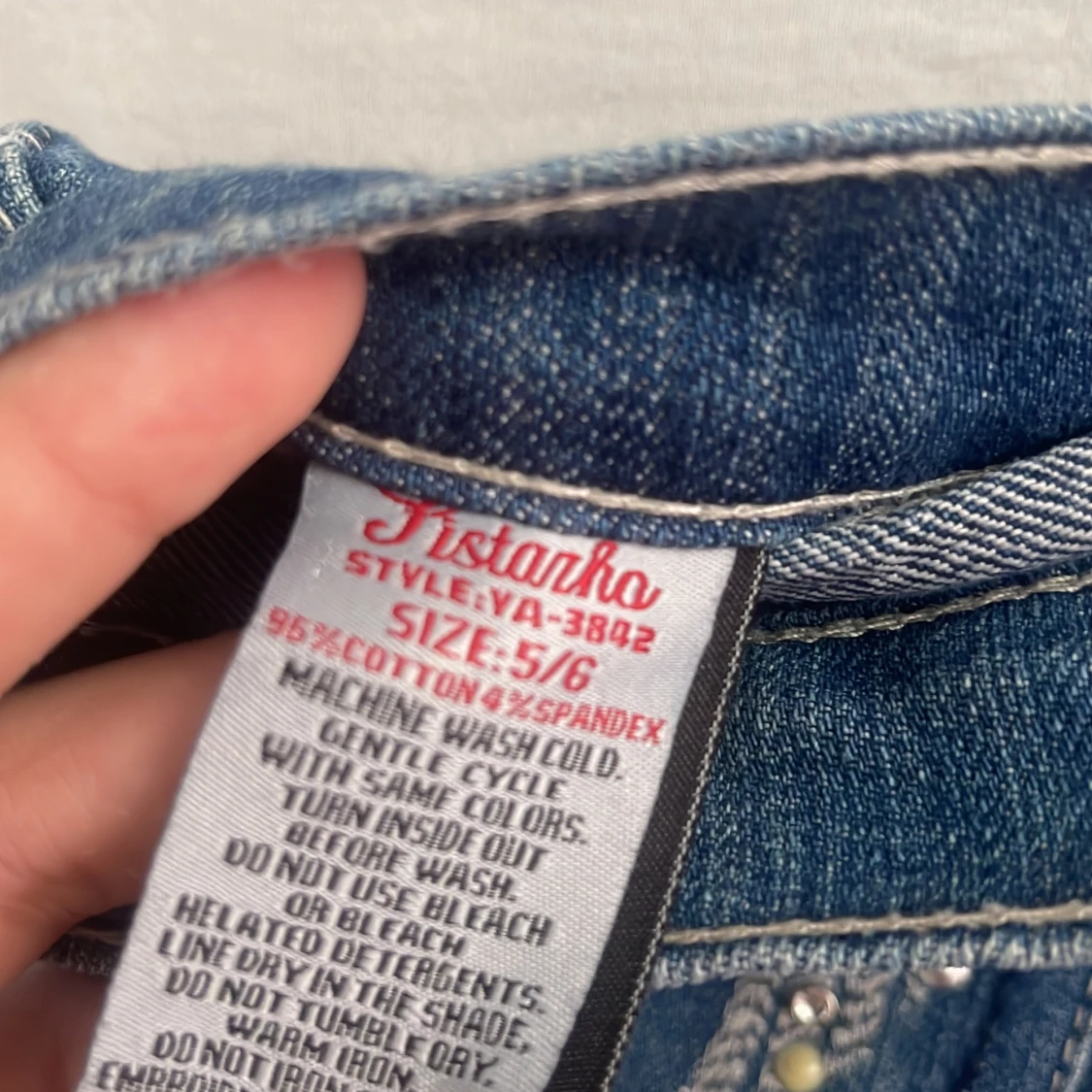 Lågmidjade 2000s tal jeansshorts  - 2