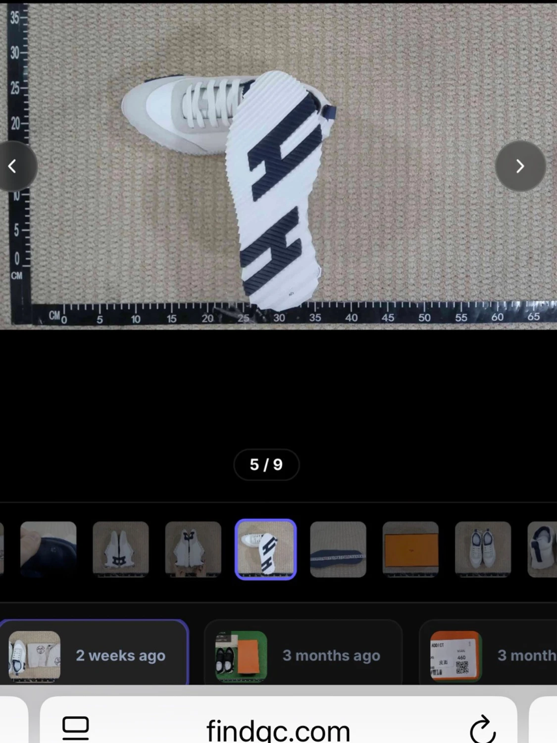 Vit/blå sneaker från Hogan