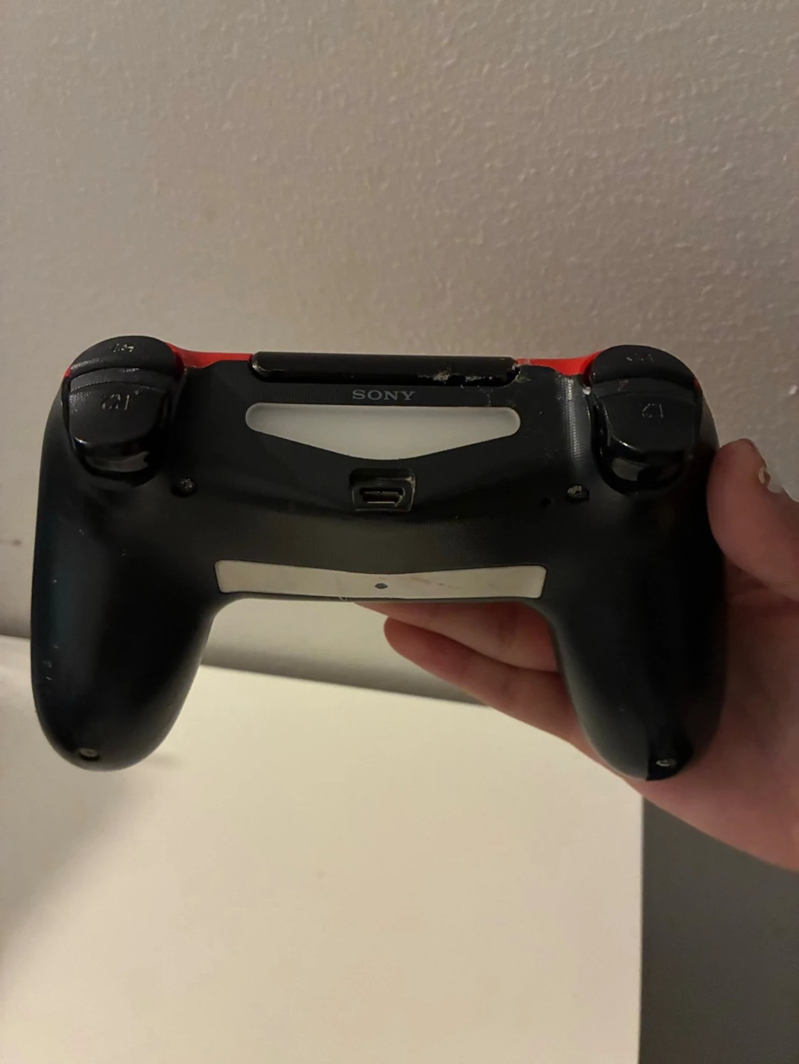 Röd och svart PS4 DualShock 4 kontroll - 2