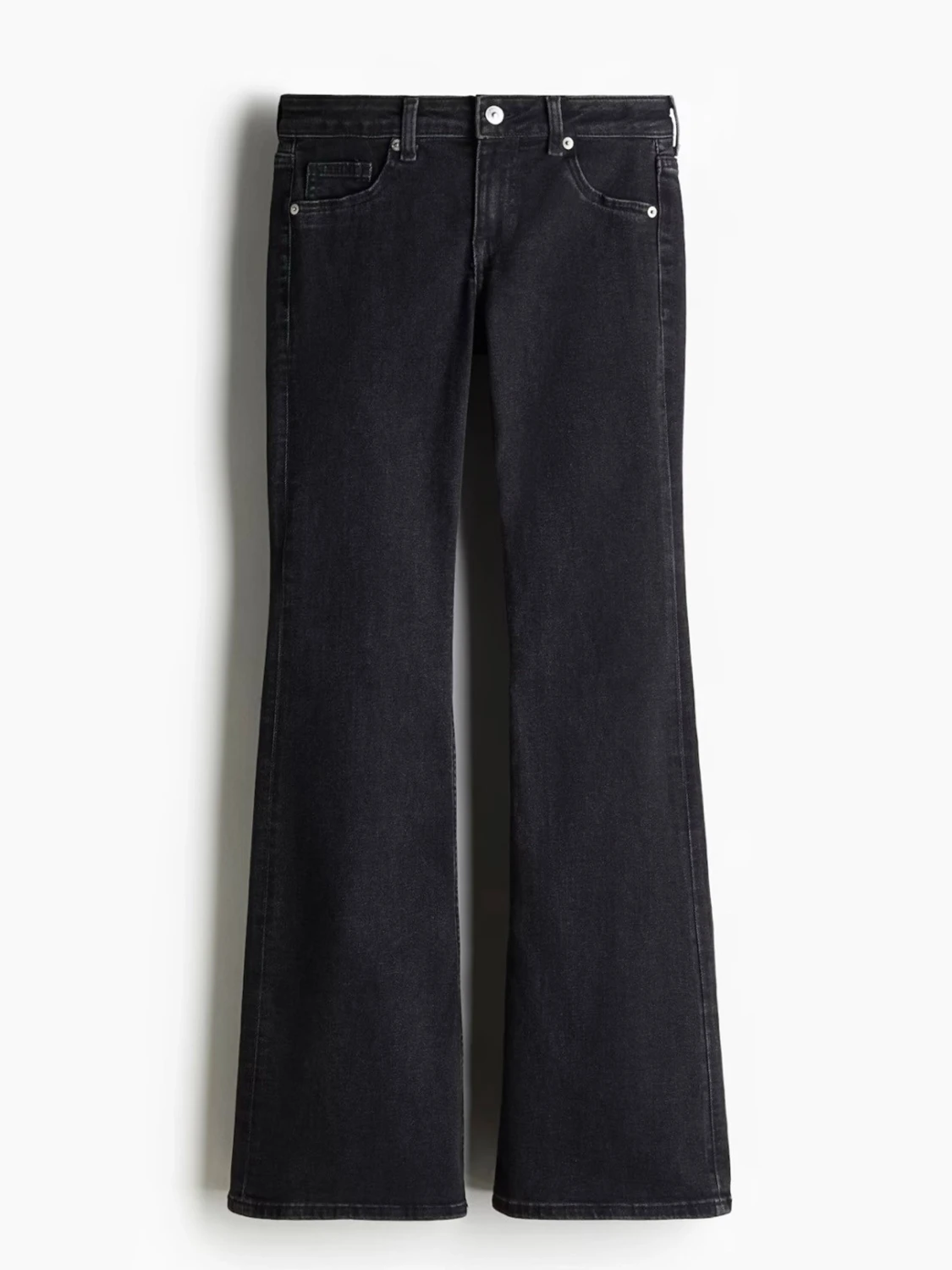Svart low flared jeans  - 3