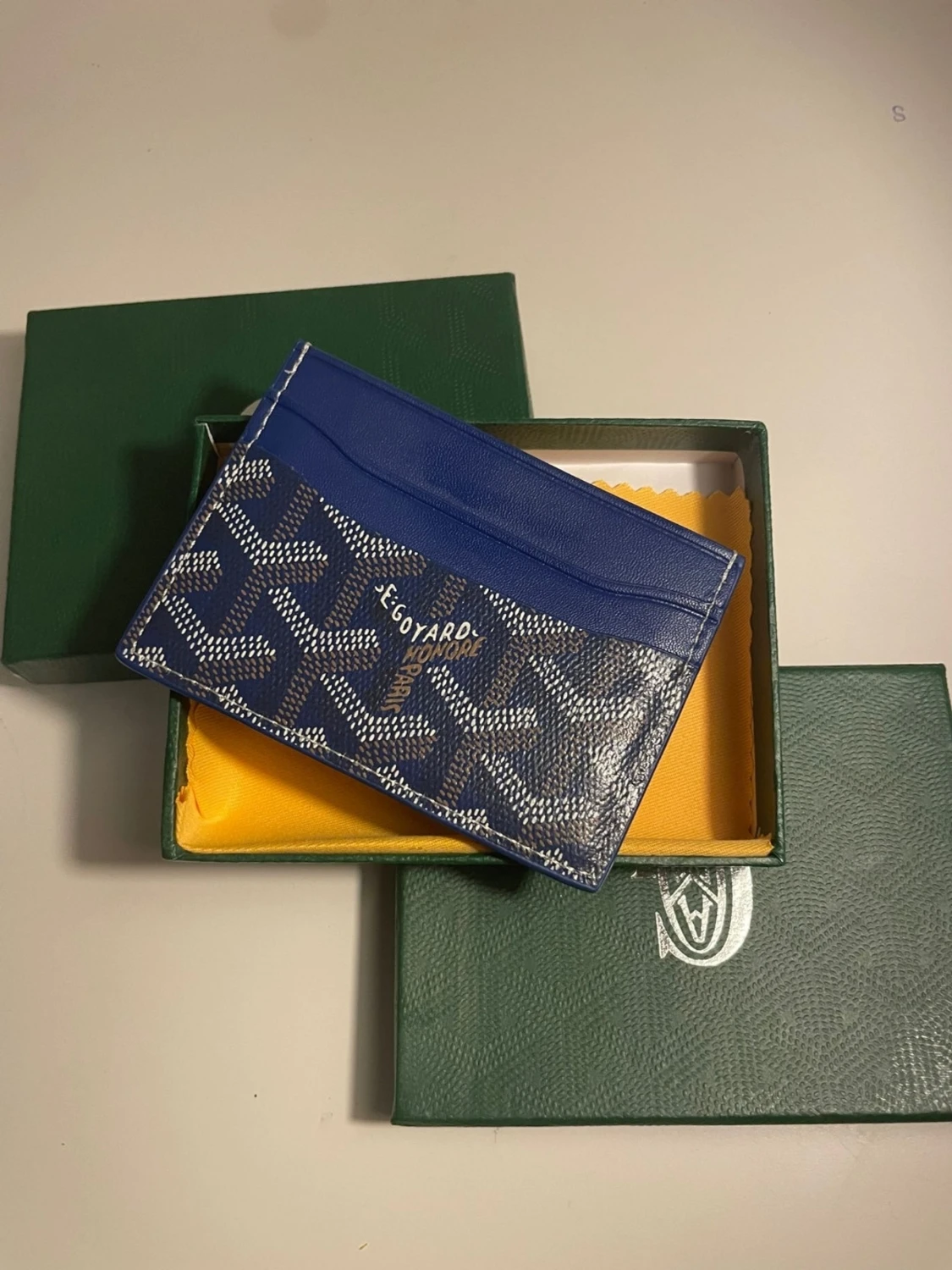 Blå Go4yard korthållare i läder - 1