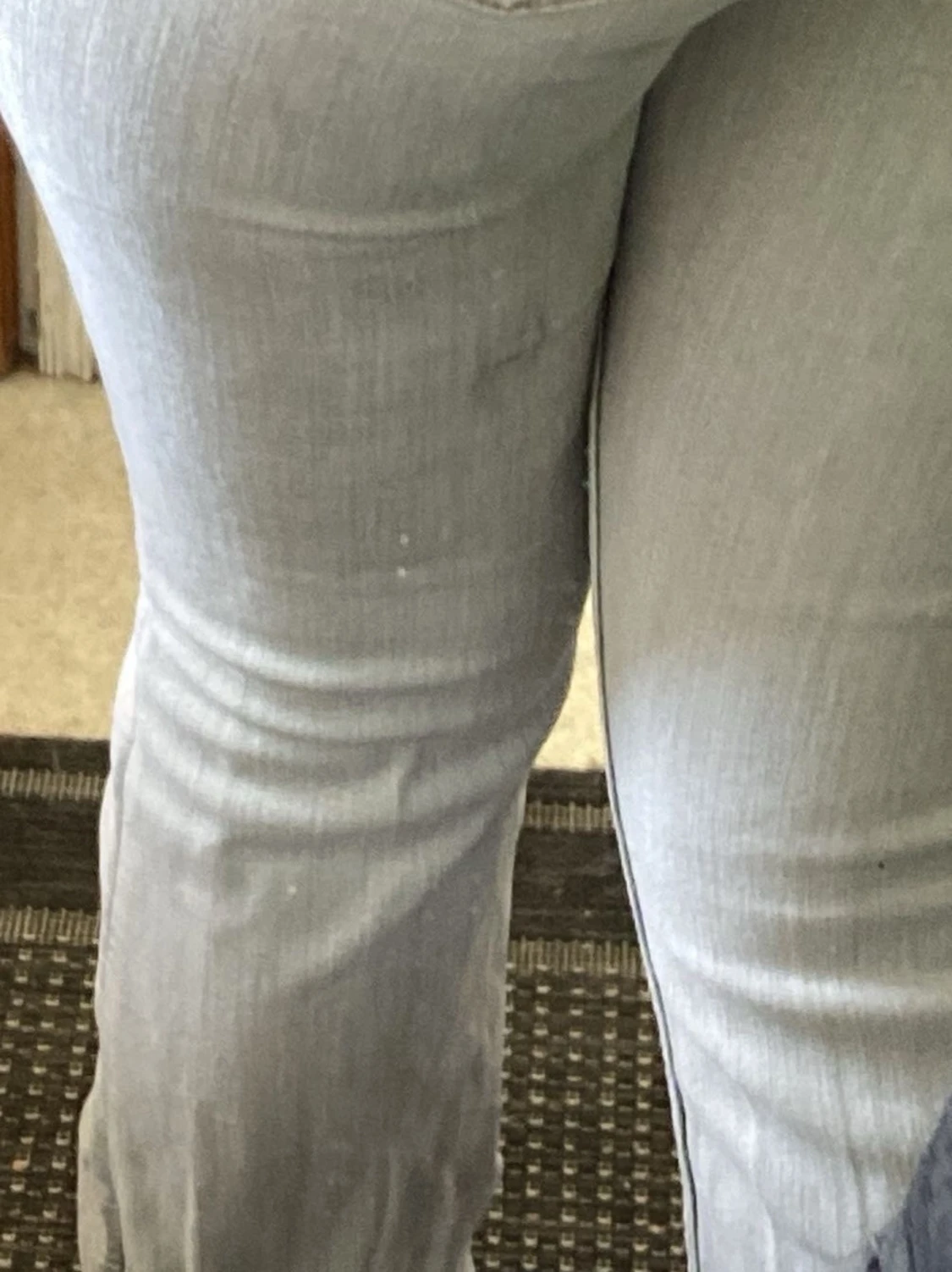 Ljusgrå bootcut jeans - 3