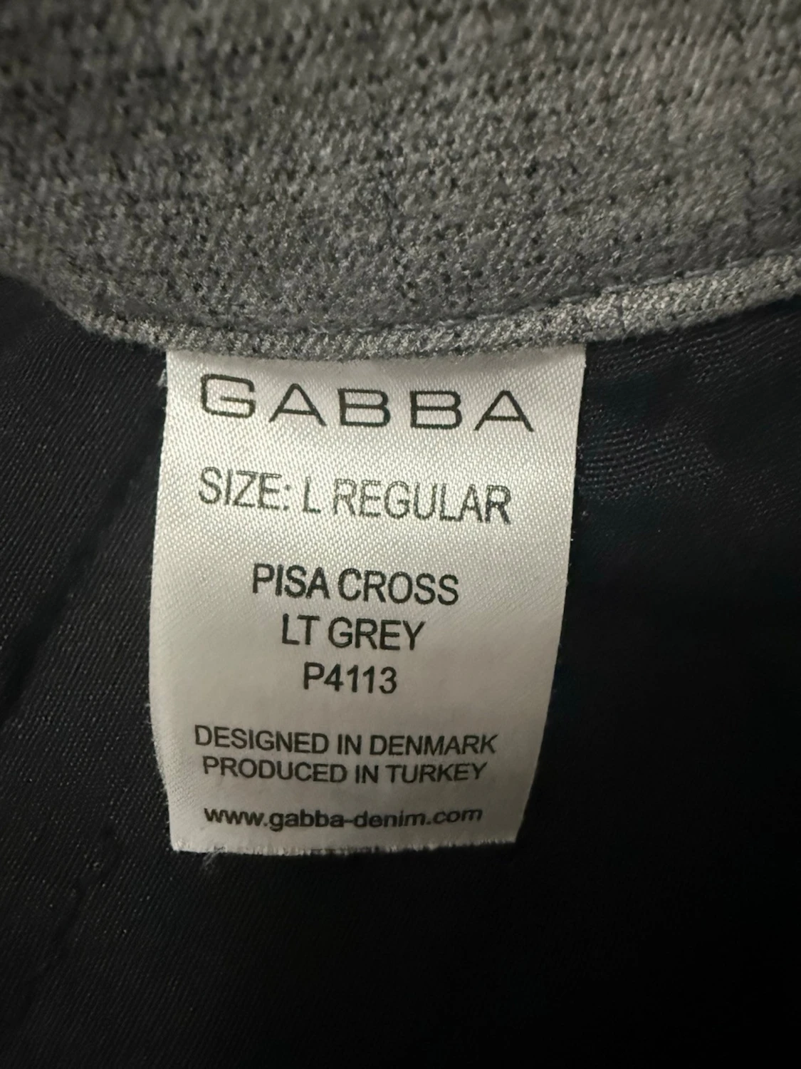 Grå byxor med smal passform från GABBA - 2