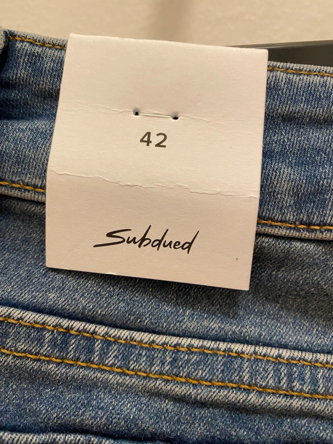 Blå bootcut jeans från Subdued - 3