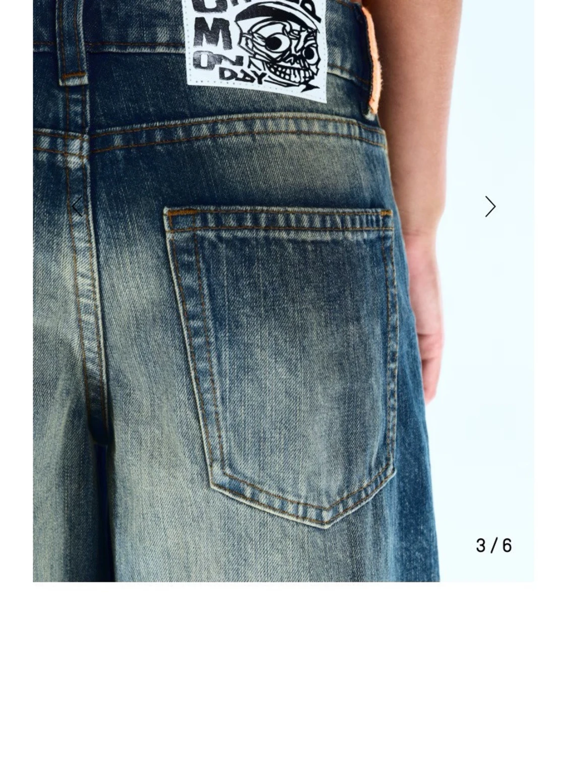 Cheap Monday- Blåa wide leg jeans med vintage-look - 12