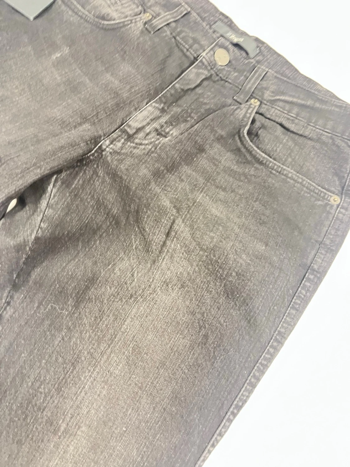 Z Zegna 75EMC2 – Mörkgrå Wash – W32 – Nyskick - 2