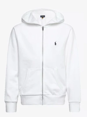 Vit hoodie från Polo Ralph Lauren - Klassisk vit hoodie från Polo Ralph Lauren med dragkedja framtill och två stora fickor. Ikoniska loggan broderad på bröstet. Tillverkad i mjuk bomullsblandning och har ribbade muddar samt huva för extra komfort.