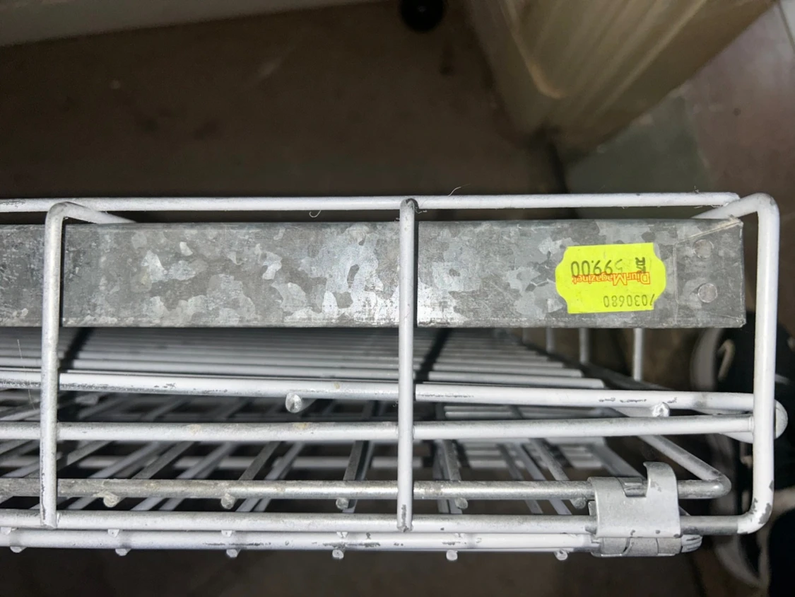 Hopfällbar metallbur i silver - 1