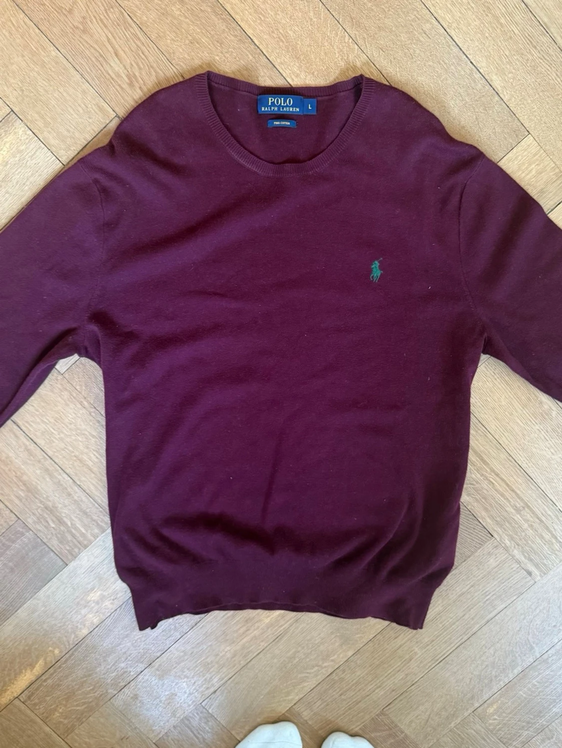 Vinröd Ralph Lauren tröja - 1