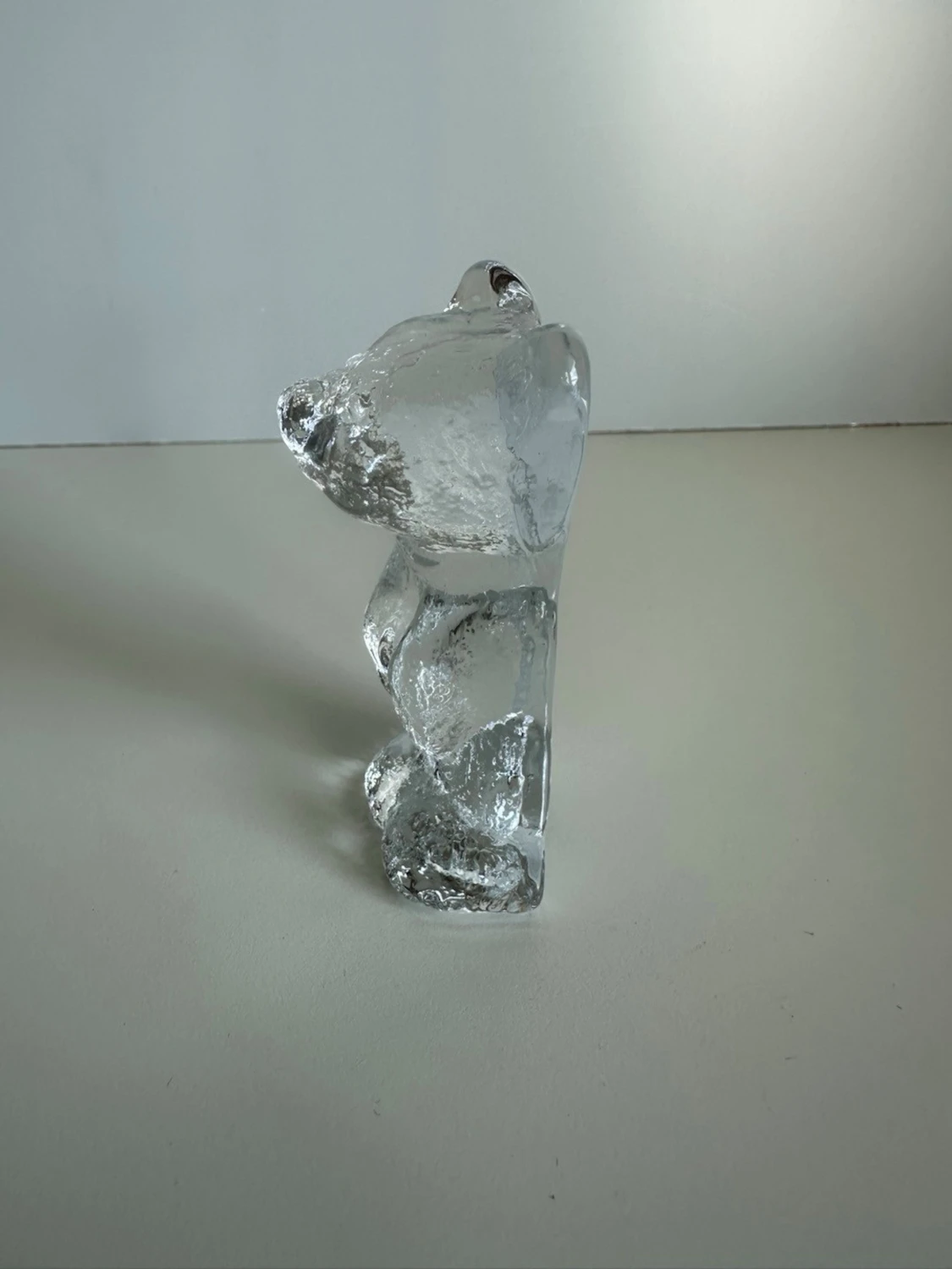 Björn-figur i klar glas - 2