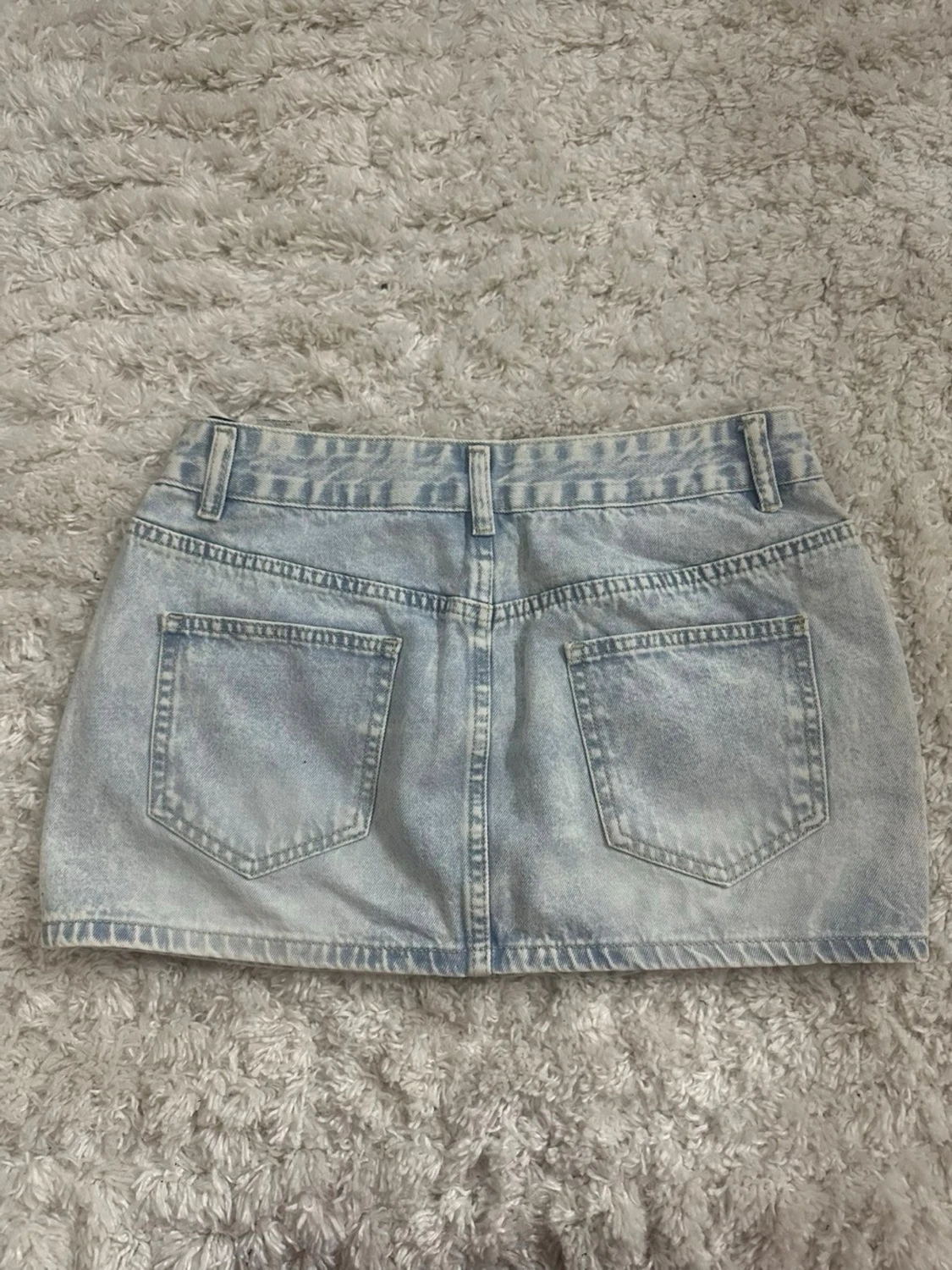 Ljusblå mini skirt - 1