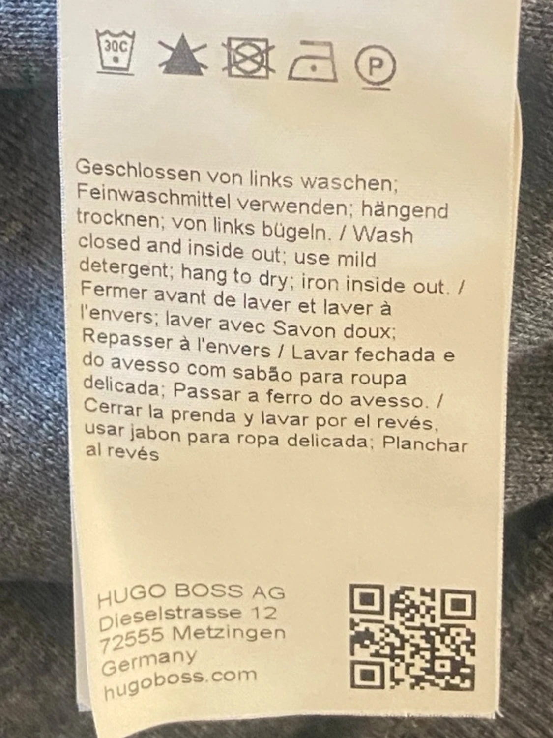 Grå ziptröja från BOSS Hugo Boss - 6