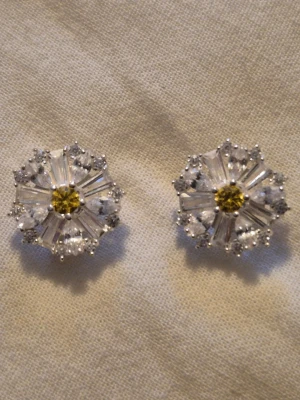 Stiftörhängen Thomas Sabo  - Stiftörhängen från Thomas Sabo. Prästkrage. Ganska stora och täcker nästan hela örsnibben. Aldrig använda. Nypris 2079 kr.