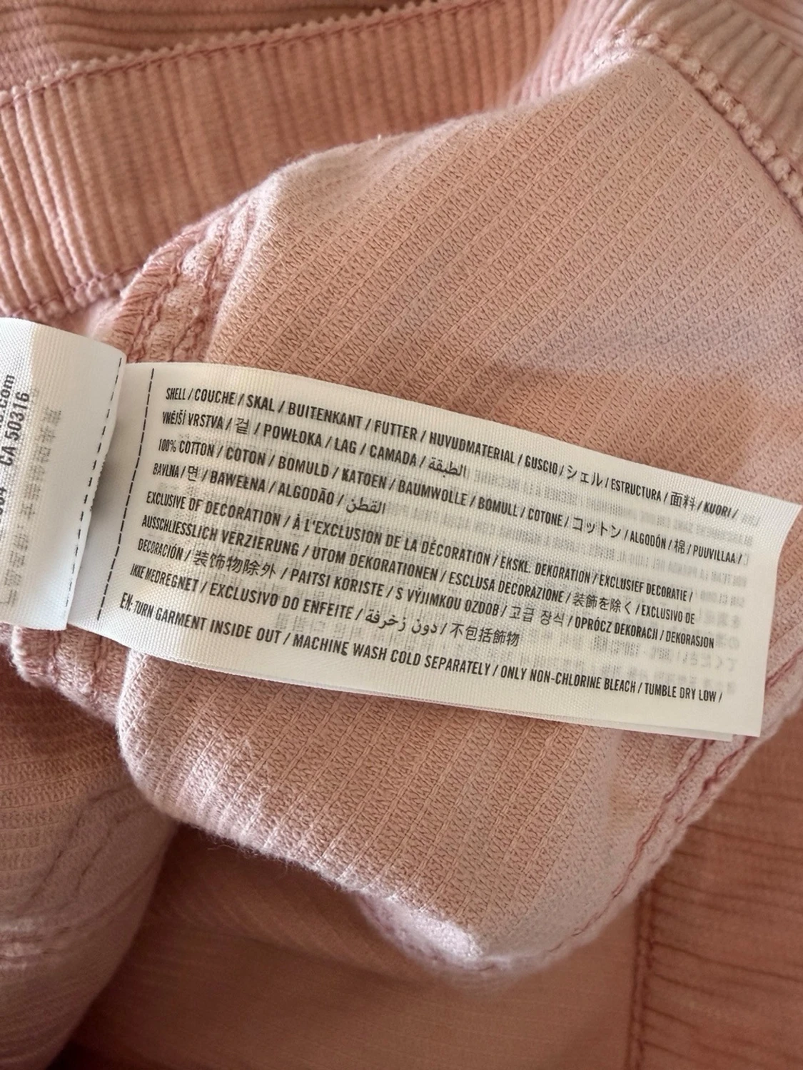 Rosa jeans-/manchesterjacka från Hollister - 2