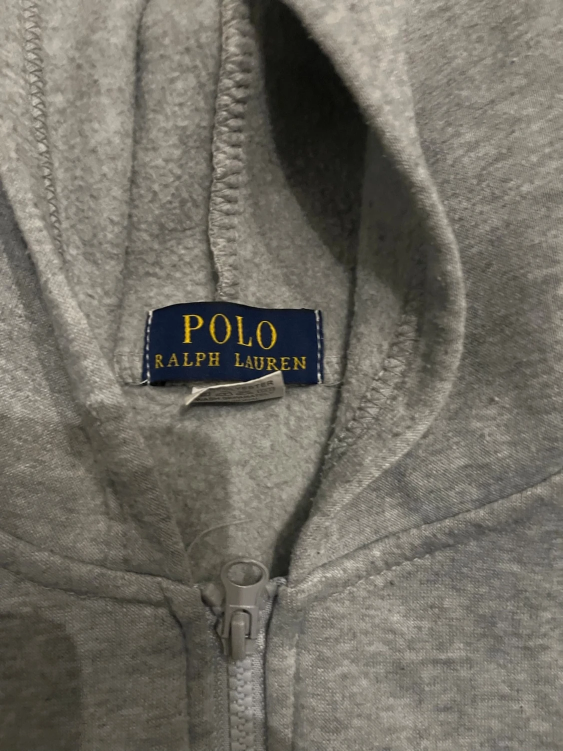 Grå zip hoodie från Polo Ralph Lauren - 2