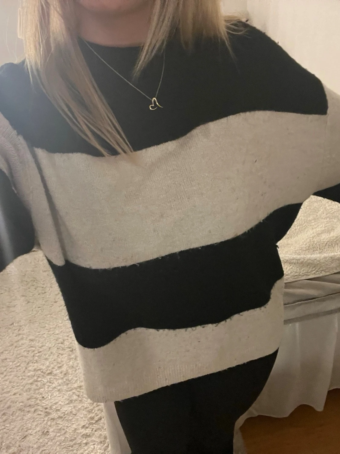 Randig stickad tröja - 2