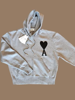 Grå hoodie från Ami Paris - Skön Hoodie från Ami Paris | Skick Mycket Bra I tags förekommer ej (gamla bilder) | Storlek S  I Färg Grå  I Pris diskuterbart 😊